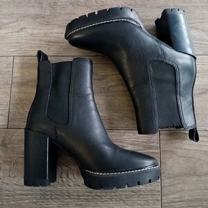 Tory burch Carson lug-sole platform chelsea booties
